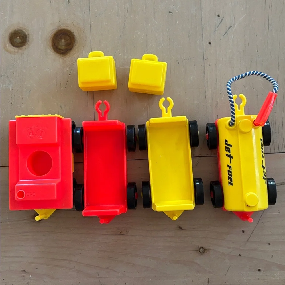 Fisher Price Jet Fuel Truck and Luggage Carrier - the Little People Airport Set